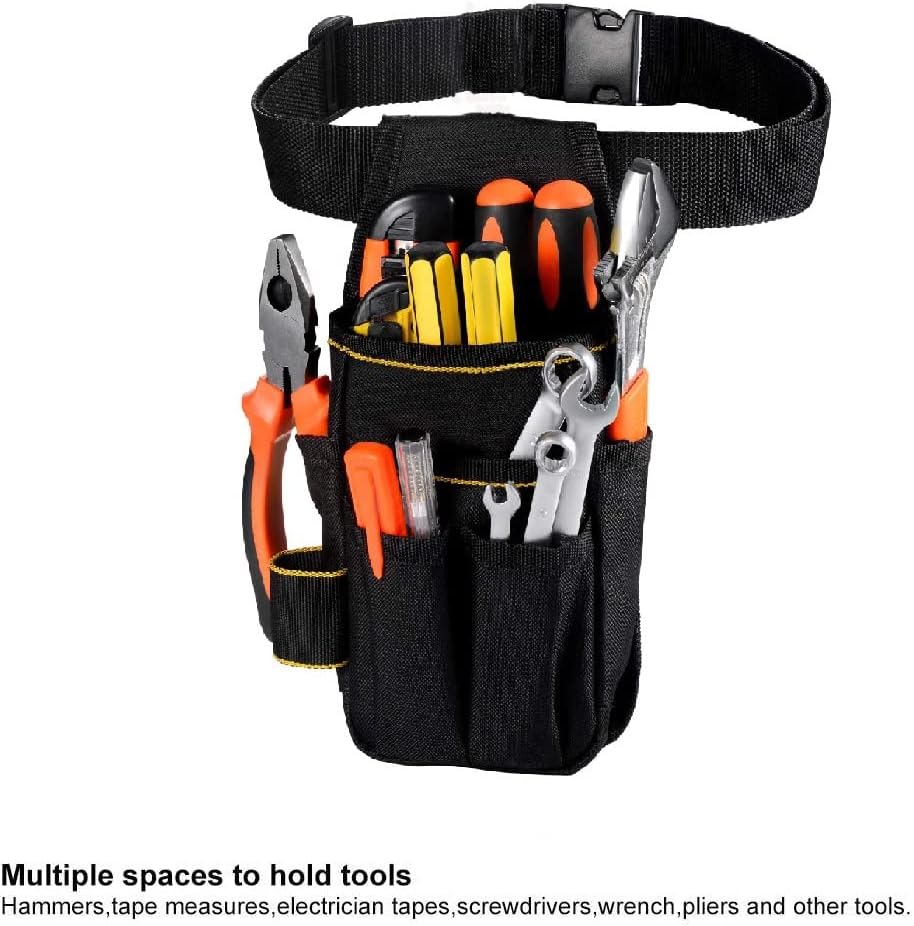 Hardware Tools Bag, 900D Oxford Canvas, Adjustable Nylon Belt, Electrician, Carpenter, Maintenance Technician