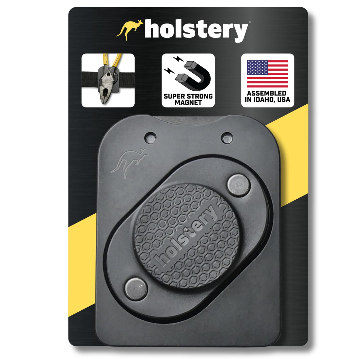 MagMaster | Magnetic Tool Holder - Strong Clip-On Belt Magnet Holster for Screws, Nails, Hammer, Sockets, Pliers, Screw Driver, Trowel, Drill Bit, Wrench, or Any Magnetic Tools and Hardware