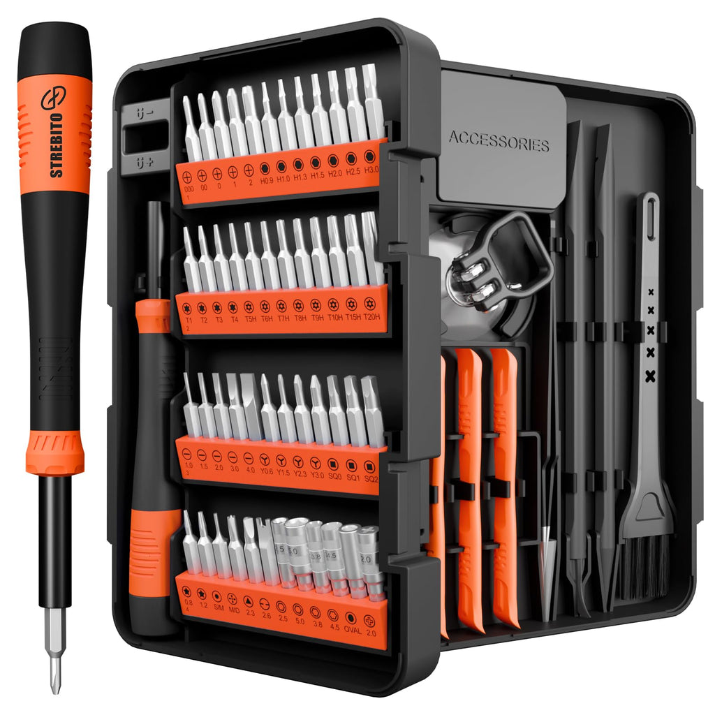 STREBITO Small Precision Screwdriver Set,Electronics Repair Tool Kit for PC