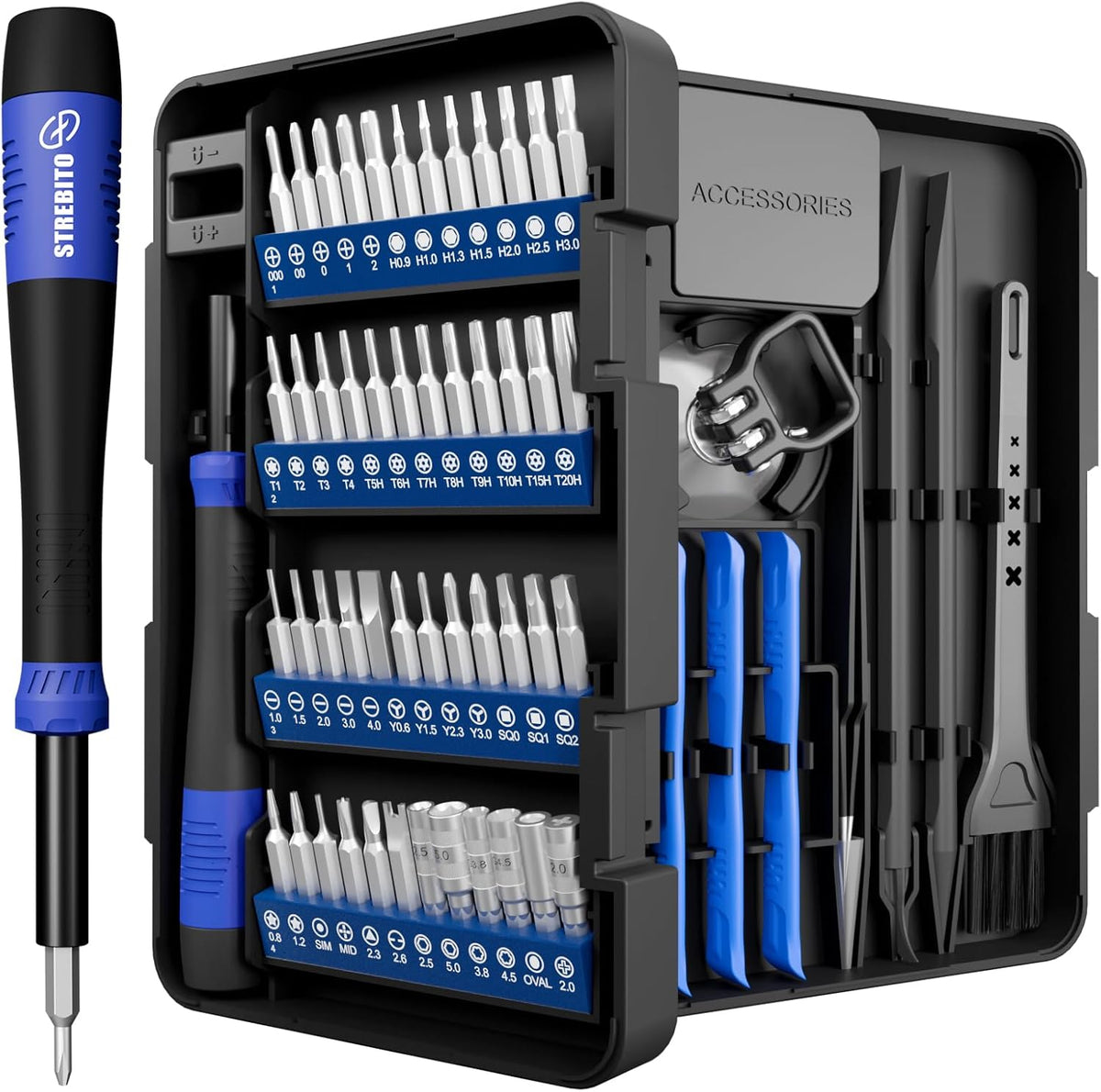 STREBITO Small Precision Screwdriver Set,Electronics Repair Tool Kit for PC