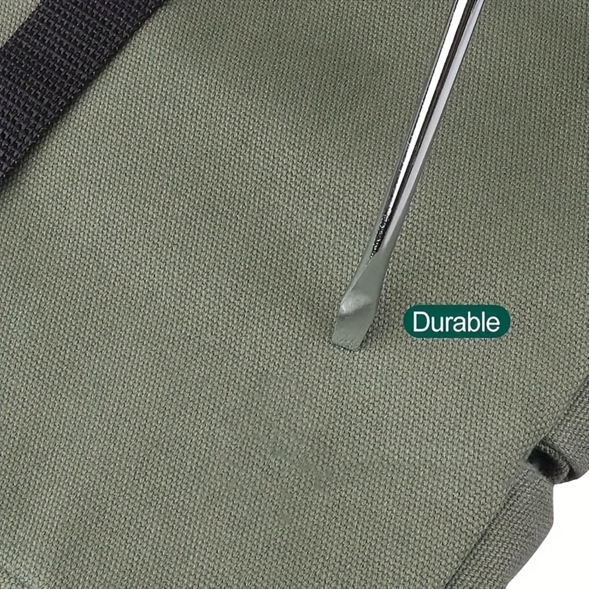 Multi-Pocket Tool Roll Organizer Pouch with 5 Zipper Tool Pockets